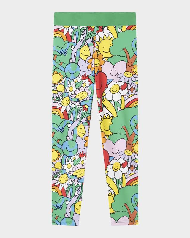 Girl's Earth Gang Printed Leggings, Size 4-8